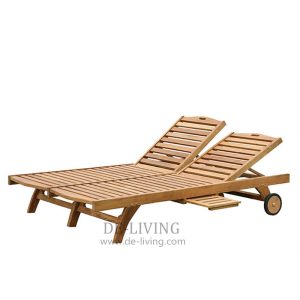 Classic Double Bed Teak Lounger